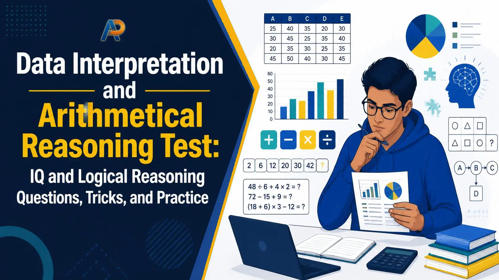 Data Interpretation and Arithmetical Reasoning Test: IQ and Logical Reasoning Questions, Tricks, and Practice