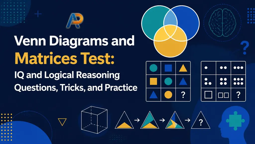 Venn Diagrams and Matrices Test: IQ and Logical Reasoning Questions, Tricks, and Practice