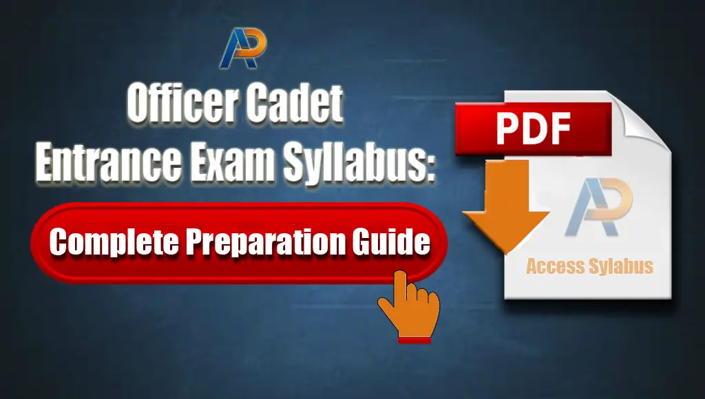 Officer Cadet Entrance Exam Syllabus